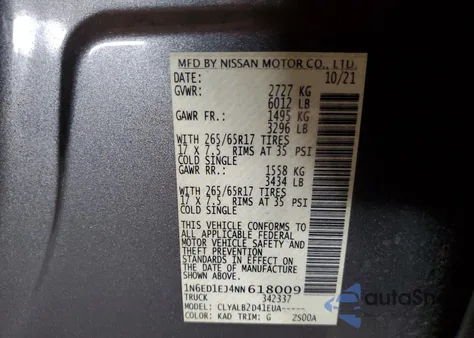 2022 Nissan Frontier S from USA, damaged, VIN 1N6ED1EJ4NN618009